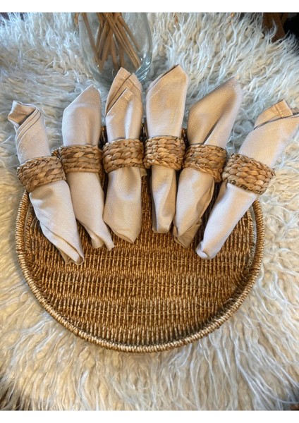 6lı Hasır Peçete Yüzüğü / Halkası