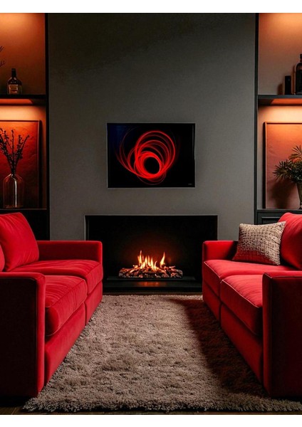 Dekoratif Soyut Tablo 50 x 70 cm CAN101 - Ev - Otel - Ofis - Hastahane - Kafe - Restourant Dekorasyonu