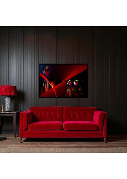 Dekoratif Soyut Tablo 70 x 100 cm CAN006 - Ev - Otel - Ofis - Hastahane - Kafe - Restourant Dekorasyonu