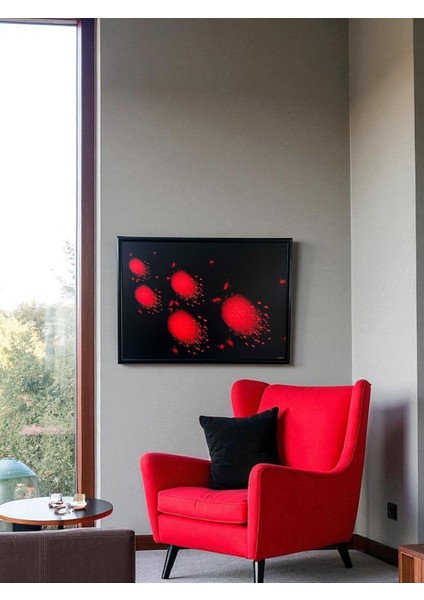 Dekoratif Soyut Tablo 50 x 70 cm CAN103 - Ev - Otel - Ofis - Hastahane - Kafe - Restourant Dekorasyonu