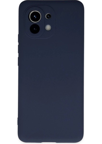 Newface Xiaomi Mi 11 Kılıf Nano Içi Kadife Silikon - Lacivert