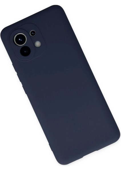 Newface Xiaomi Mi 11 Kılıf Nano Içi Kadife Silikon - Lacivert modelleri