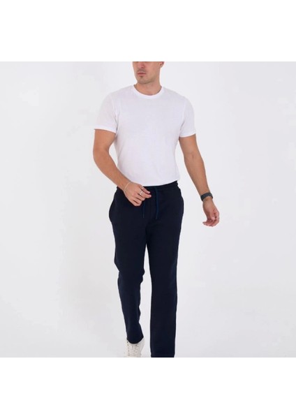 Unisex Üç Iplik Basic Eşofman Özel Tasarım Pantolon Acivert modelleri