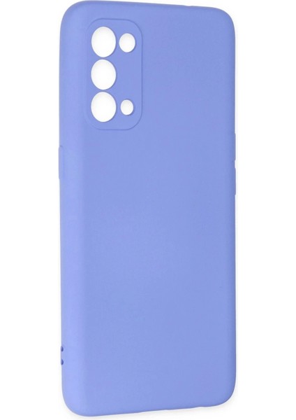 Newface Oppo Reno 5 Kılıf Nano Içi Kadife Silikon - Lila fiyatları