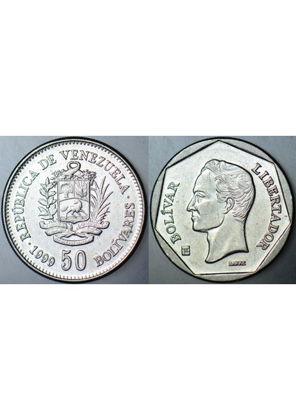 Venezuela 50 Bolivar 1999.