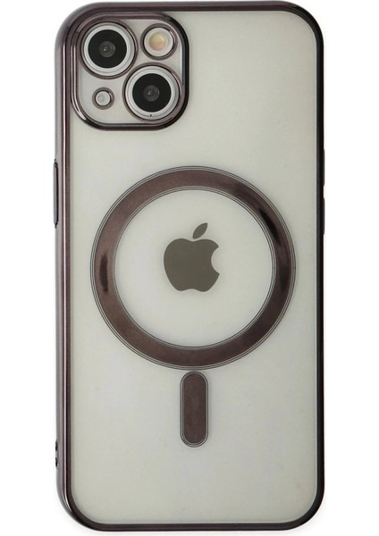 Newface iPhone 14 Plus Kılıf Magneticsafe Lazer Silikon - Siyah fiyatları