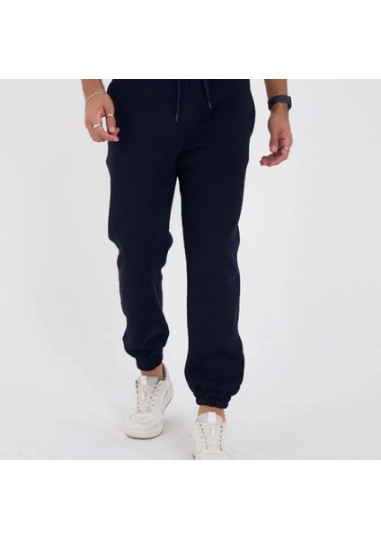 Unisex Kışlık Üç Iplik Astikli Eşofman Pantolon Acivert fiyatları