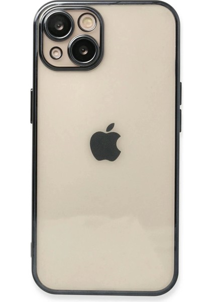 Newface iPhone 14 Kılıf Razer Lensli Silikon - Siyah