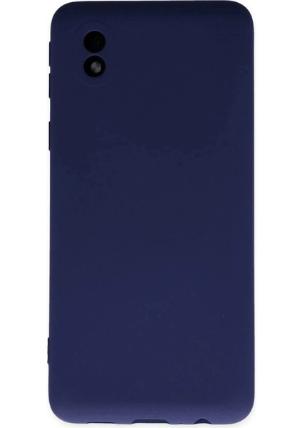 Newface Samsung Galaxy A01 Core Kılıf Nano Içi Kadife Silikon - Lacivert
