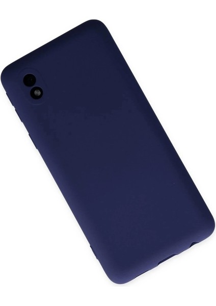 Newface Samsung Galaxy A01 Core Kılıf Nano Içi Kadife Silikon - Lacivert modelleri