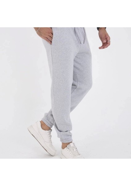 Unisex Kışlık Üç Iplik Astikli Eşofman Pantolon Gri fiyatları