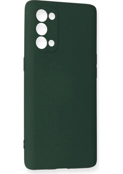 Newface Oppo Reno 5 Pro Kılıf Nano Içi Kadife Silikon - Koyu Yeşil fiyatları