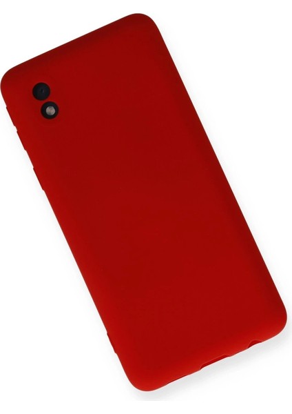 Newface Samsung Galaxy A01 Core Kılıf Nano Içi Kadife Silikon - Kırmızı modelleri