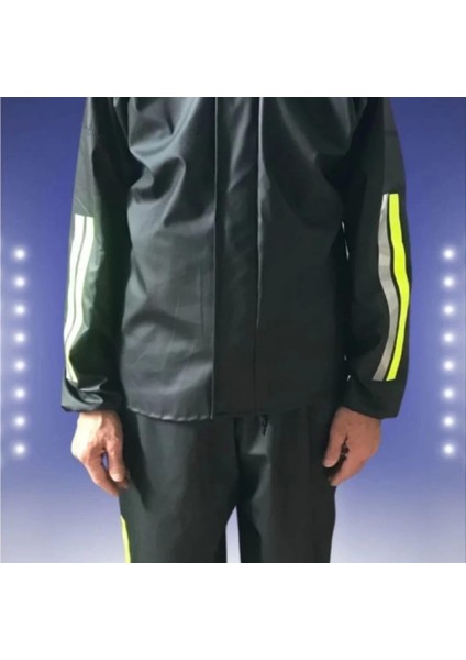 Unisex Tam Kalıp Otorcu Kurye Su Gecirmez Yağmurluk Takım Siyah fiyatları