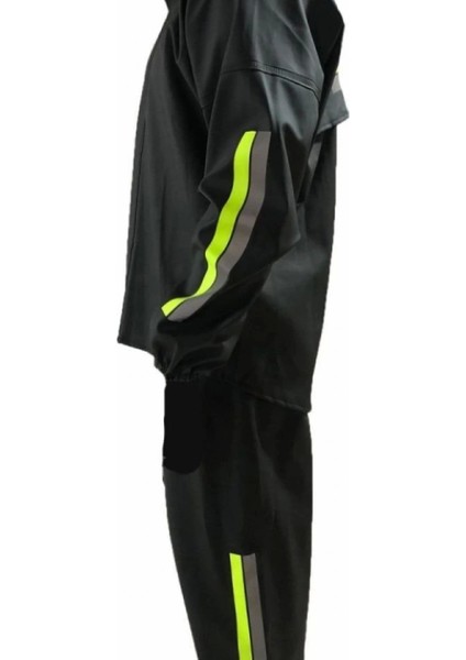 Unisex Tam Kalıp Otorcu Kurye Su Gecirmez Yağmurluk Takım Siyah modelleri