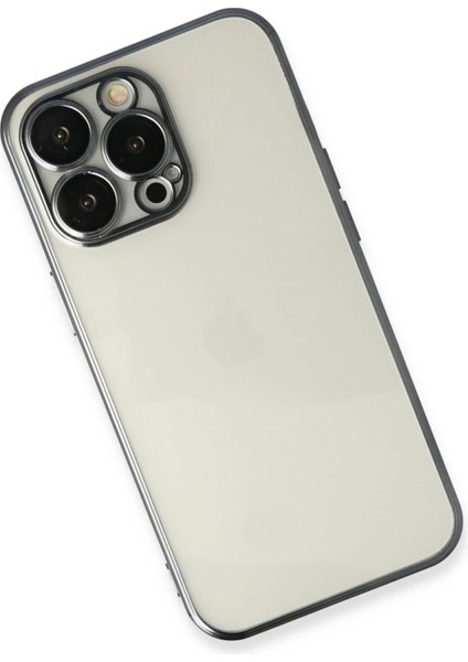 Newface iPhone 14 Pro Max Kılıf Razer Lensli Silikon - Siyah modelleri