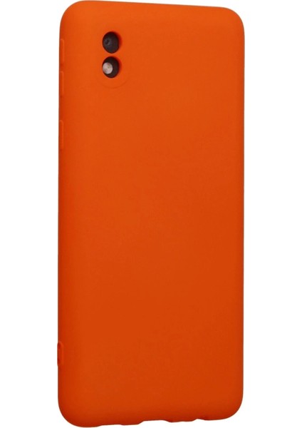 Newface Samsung Galaxy A01 Core Kılıf Nano Içi Kadife Silikon - Turuncu fiyatları