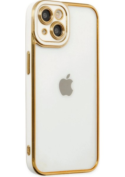 Newface iPhone 14 Plus Kılıf Liva Lens Silikon - Beyaz