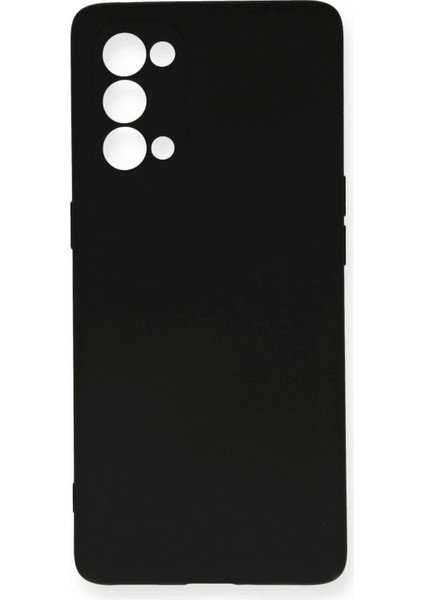 Newface Oppo Reno 5 Pro Kılıf Nano Içi Kadife Silikon - Siyah