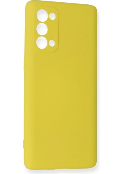 Newface Oppo Reno 5 Pro Kılıf Nano Içi Kadife Silikon - Sarı fiyatları