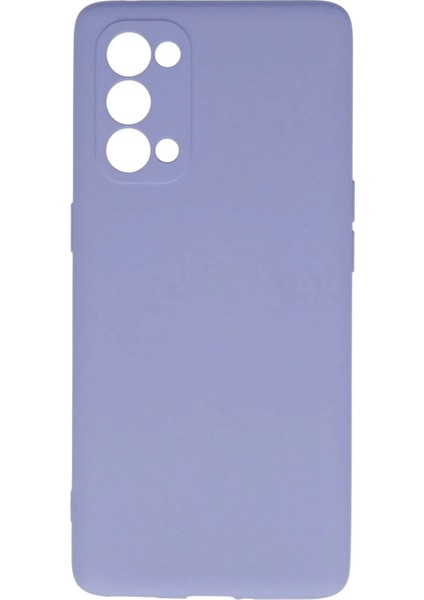 Newface Oppo Reno 5 Pro Kılıf Nano Içi Kadife Silikon - Lila