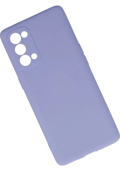 Newface Oppo Reno 5 Pro Kılıf Nano Içi Kadife Silikon - Lila modelleri