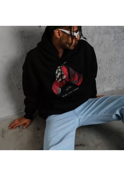 Erkek Eldiven Baskılı Kapüşonlu Weat Iyah modelleri