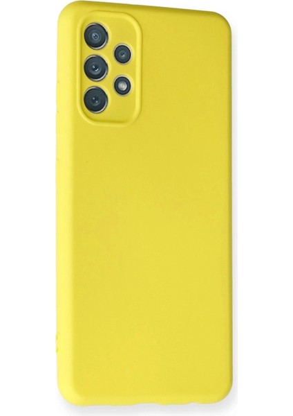 Newface Samsung Galaxy A32 Kılıf Nano Içi Kadife Silikon - Sarı fiyatları