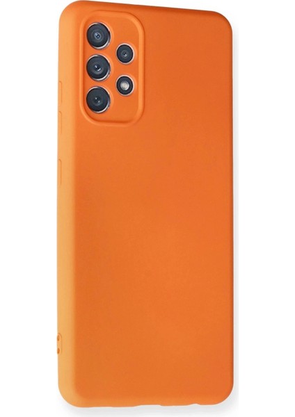 Newface Samsung Galaxy A32 Kılıf Nano Içi Kadife Silikon - Turuncu fiyatları