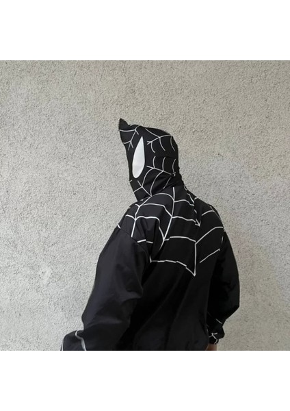 Unisex Uzun Kollu Kapşonlu Rüzgarlik Iyah fiyatları