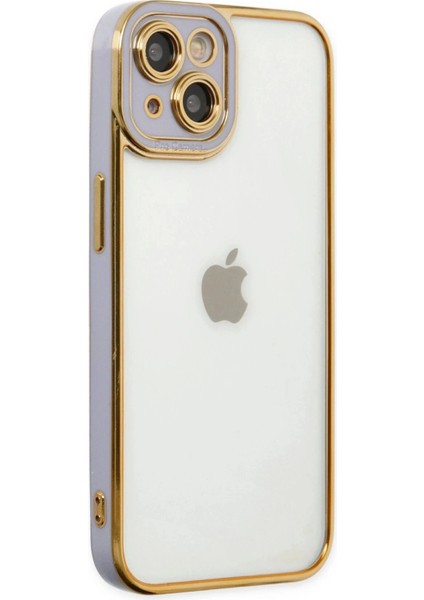 Newface iPhone 14 Plus Kılıf Liva Lens Silikon - Lila