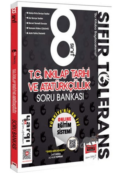 8. Sınıf Ders Arkadaşım Sıfır Tolerans T.c. Inkılap Tarihi ve Atatürkçülük Soru Bankası