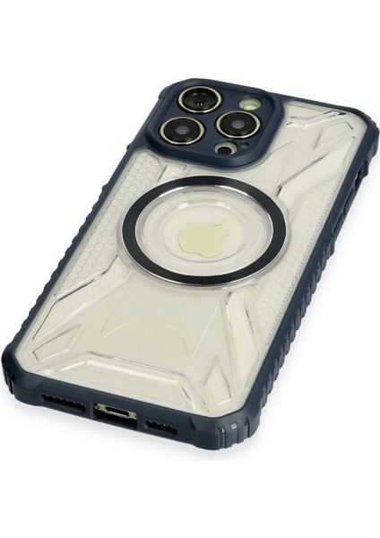 Newface iPhone 12 Pro Max Kılıf Prag Magneticsafe Kapak - Lacivert fırsatları