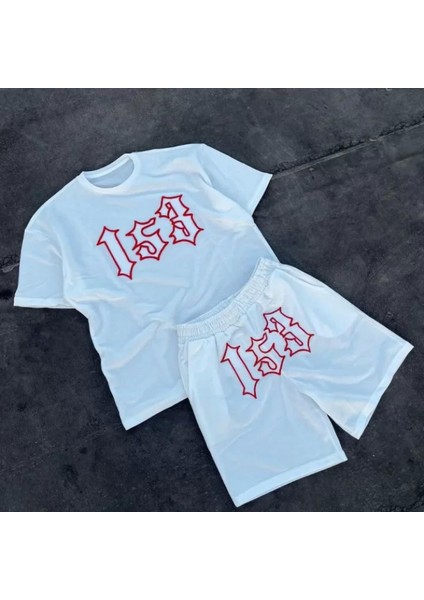 Erkek Nakış Işlemeli Şortlu Takım Beyaz fiyatları