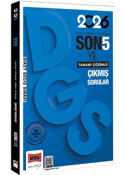 2026 Dgs Sayısal-Sözel Yetenek Son 5 Yıl Çıkmış Sorular