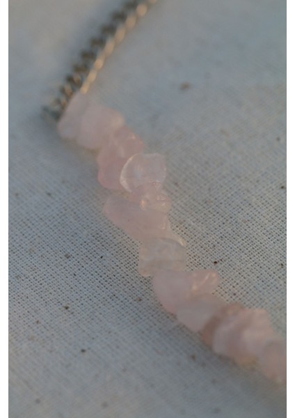 Pembe Kuvars Spiritüel Doğal Enerji Taşı Tam Döngü Kolye fiyatları