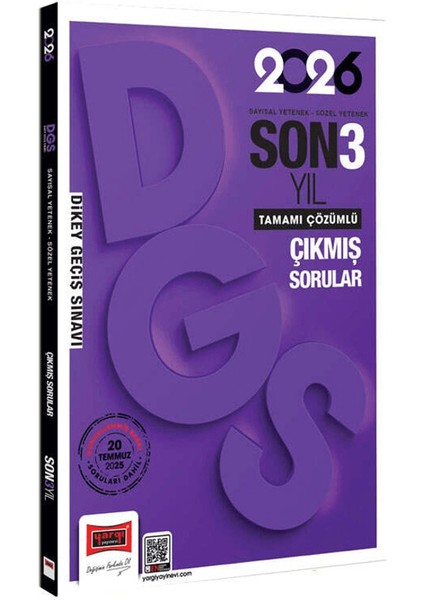 2026 Dgs Sayısal-Sözel Yetenek Son 3 Yıl Çıkmış Sorular