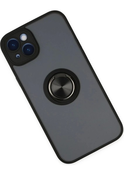 Newface iPhone 14 Kılıf Montreal Yüzüklü Silikon Kapak - Siyah modelleri