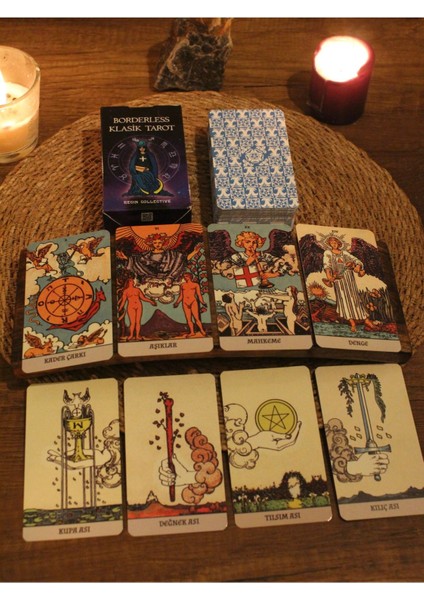 Klasik Borderless Tarot Destesi - 78 Kart