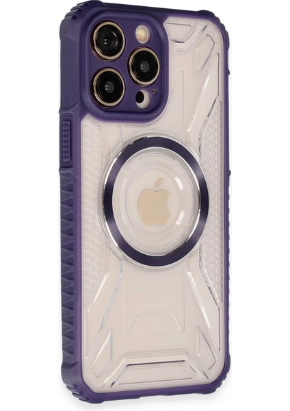 Newface iPhone 13 Pro Kılıf Prag Magneticsafe Kapak - Derin Mor fiyatları
