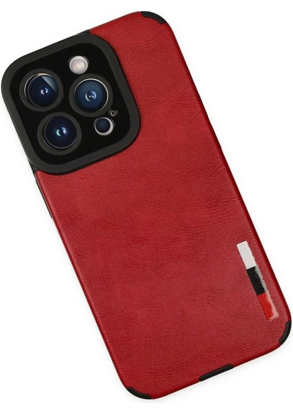 Newface iPhone 14 Pro Max Kılıf Loop Deri Silikon - Kırmızı modelleri