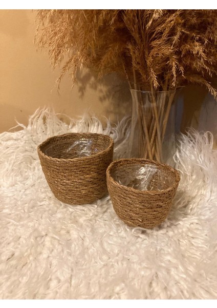 2'li Hasır Silindir Saksılık En Küçük Boylar fiyatları