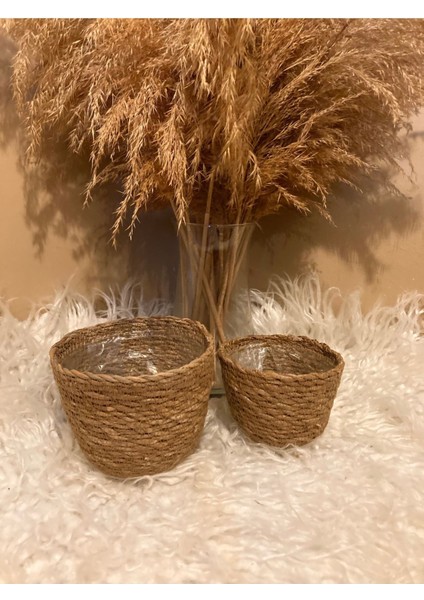 2'li Hasır Silindir Saksılık En Küçük Boylar indirimleri