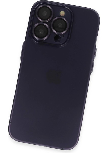 Newface iPhone 14 Pro Max Kılıf Luko Lens Silikon - Derin Mor modelleri