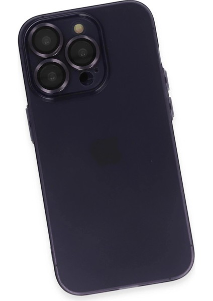 Newface iPhone 14 Pro Max Kılıf Luko Lens Silikon - Derin Mor fırsatları