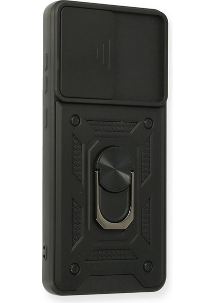 Newface Samsung Galaxy A32 Kılıf Pars Lens Yüzüklü Silikon - Siyah fiyatları