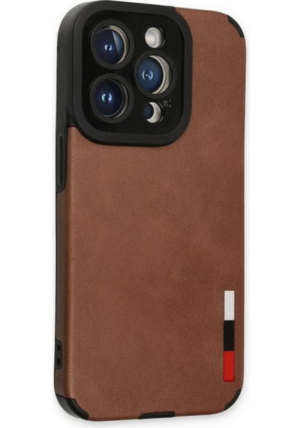Newface iPhone 14 Pro Max Kılıf Loop Deri Silikon - Kahverengi fiyatları