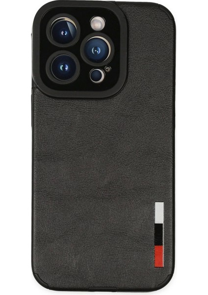 Newface iPhone 14 Pro Kılıf Loop Deri Silikon - Siyah