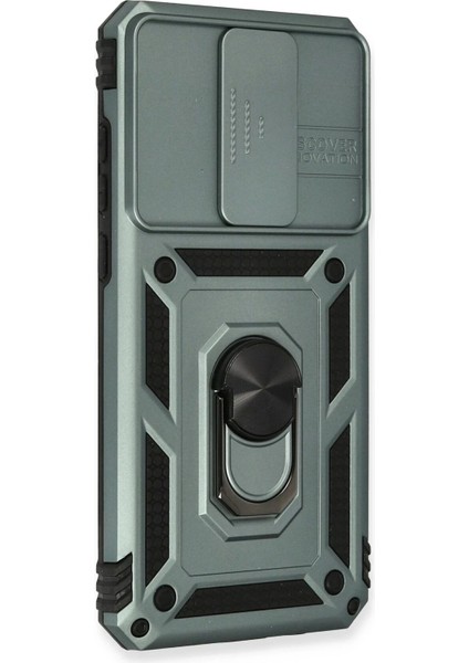 Newface Xiaomi Redmi Note 8 Pro Kılıf Pars Lens Yüzüklü Silikon - Yeşil fiyatları