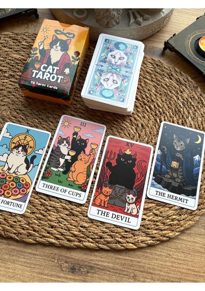 Kedi Tarot Destesi - 78 Kart fırsatları